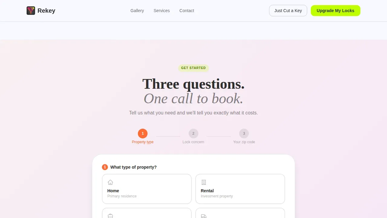 Local Brick & Mortar Business Pricing Website Template