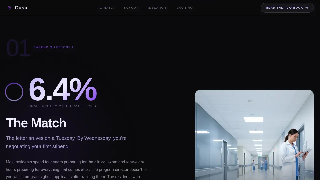 Dentist Profile Careers Website Template