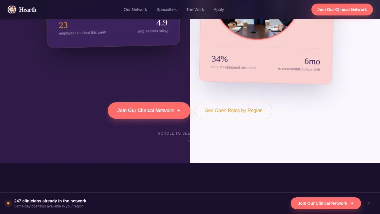 Employee Wellness & Benefits Reviews Website Template