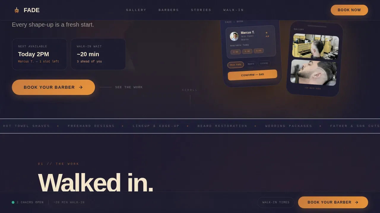Black-Owned Business Booking Website Template