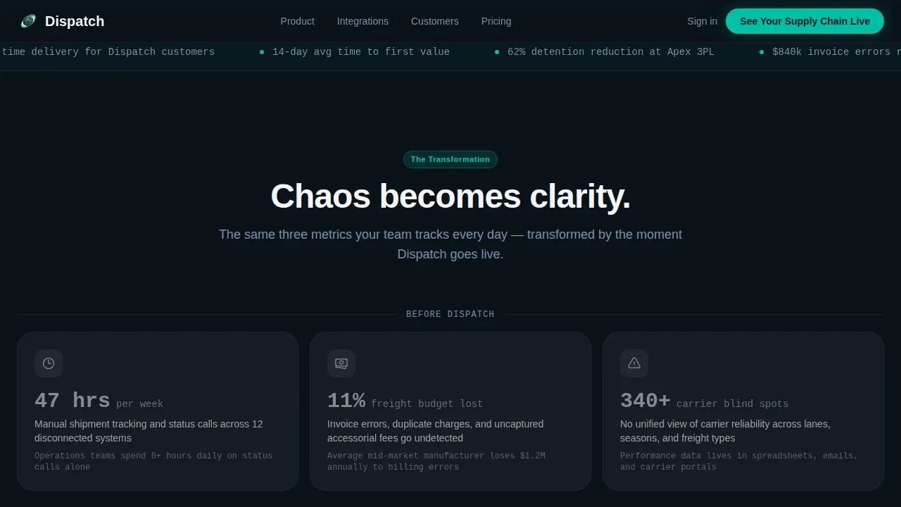 AI for Logistics Professional Website Template