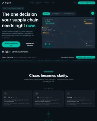 AI for Logistics Professional Website Template