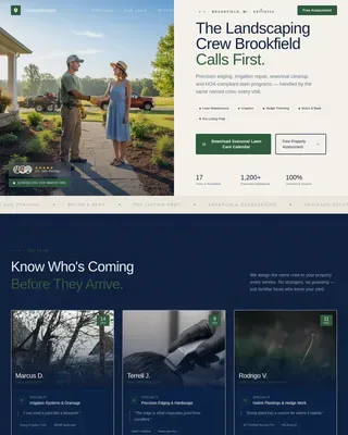 Specialist Landscaper Marketing Professional Website Template