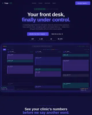 Veterinary Software Appointment Booking Website Template