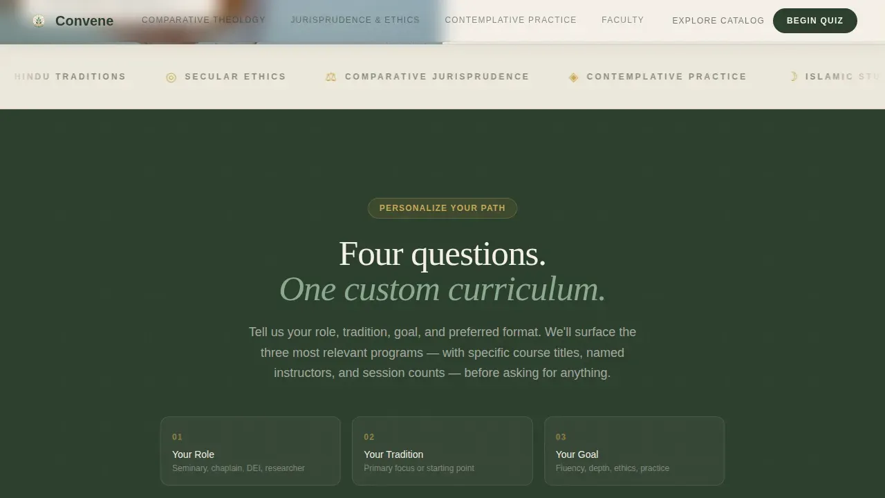 Religious & Theological Education Education Website Template