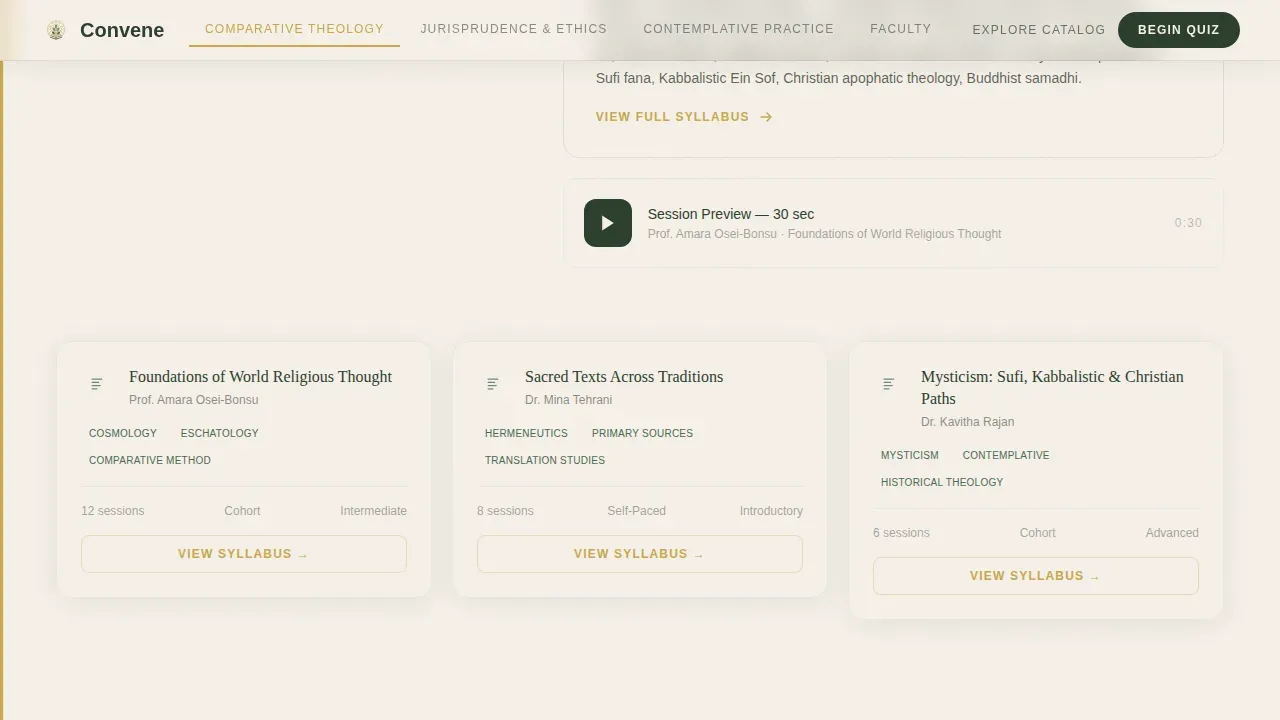 Religious & Theological Education Education Website Template
