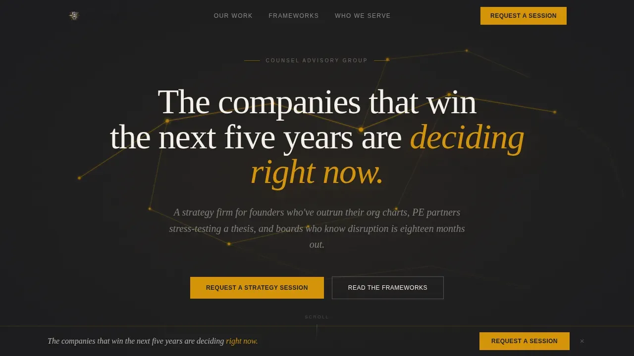 Consulting & Advisory Blog Website Template