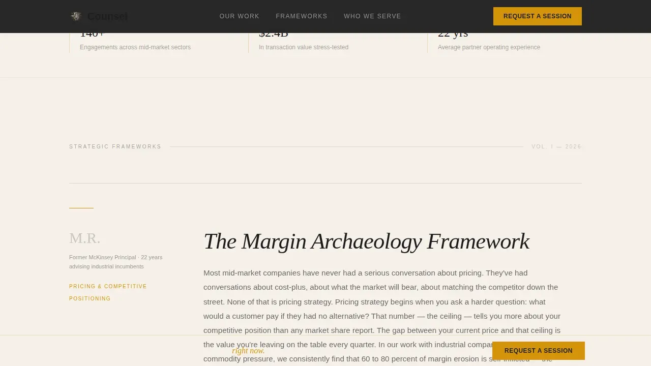 Consulting & Advisory Blog Website Template
