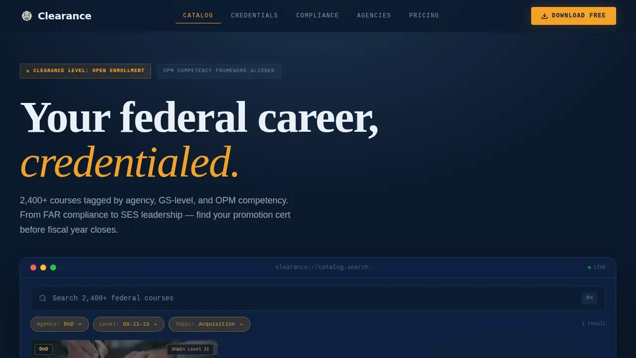 Government Digital Presence Careers Website Template