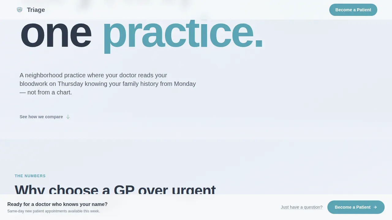 Advanced General Practitioner Appointment Booking Website Template