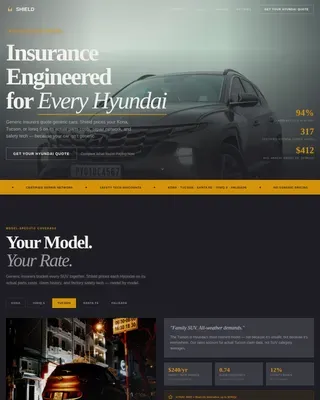 Hyundai Coverage | Free Website Template | Rocket