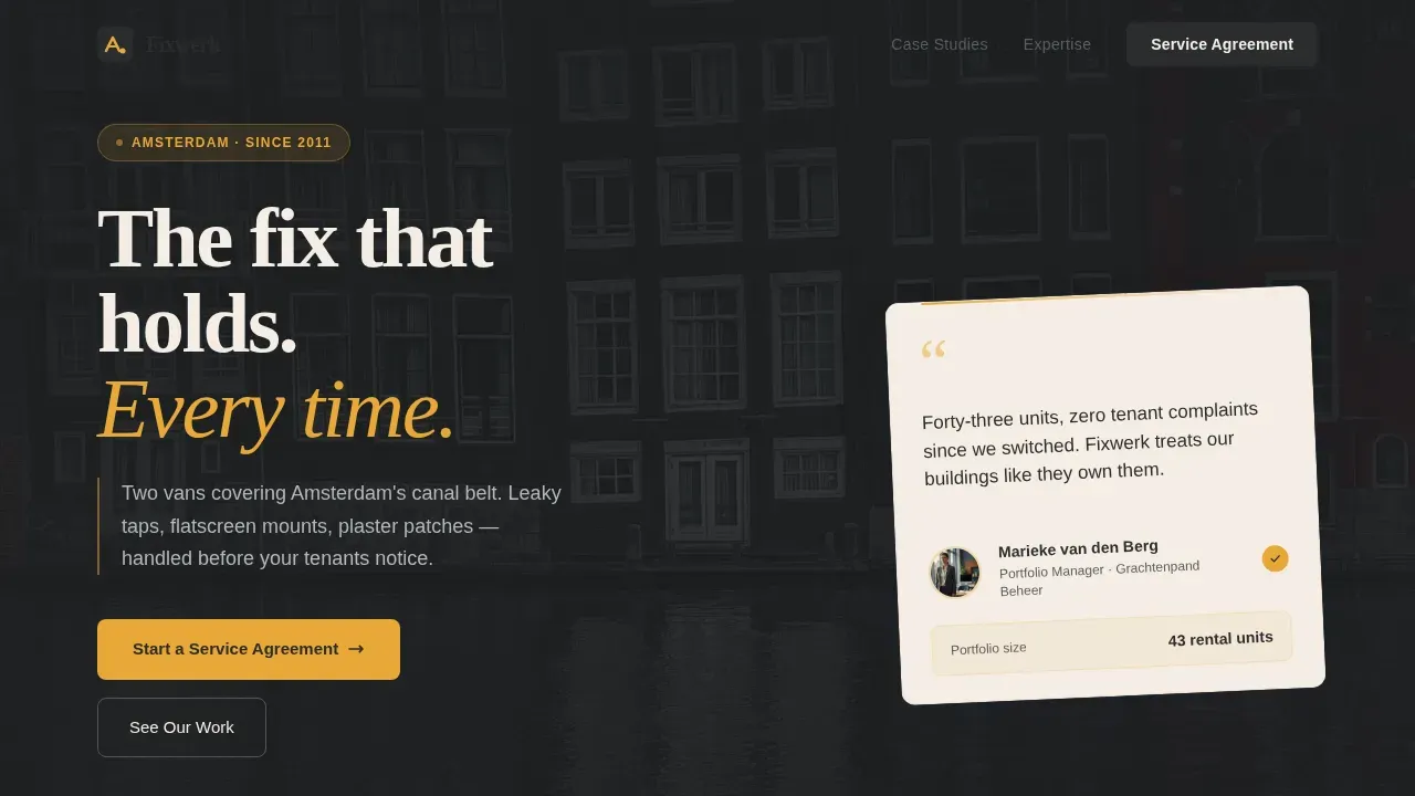 Reliable B2B Maintenance | Free Website Template | Rocket