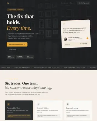 Reliable B2B Maintenance | Free Website Template | Rocket