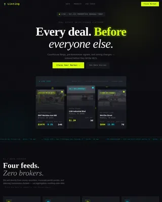 Exclusive Property Discovery Landing Page Template
