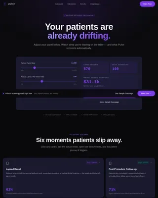 Smart Patient Reactivation Email Landing Page Template