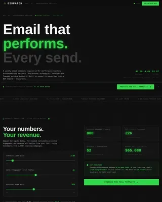 Carbon Fiber Performance Coaching Landing Page Template