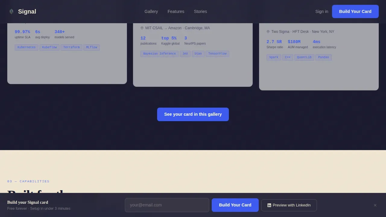 Data Scientist Profile Reviews Website Template