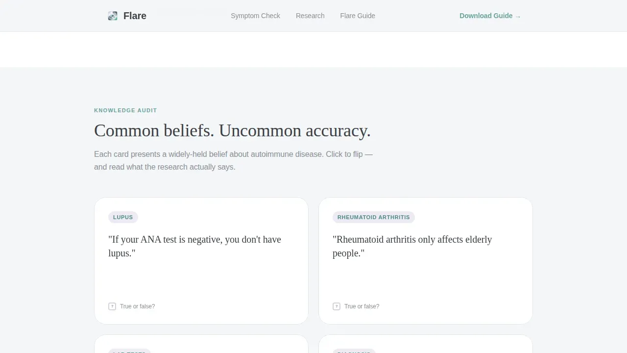 Rheumatology Research Center Landing Page Template