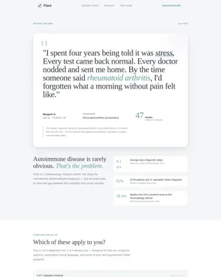 Rheumatology Research Center Landing Page Template