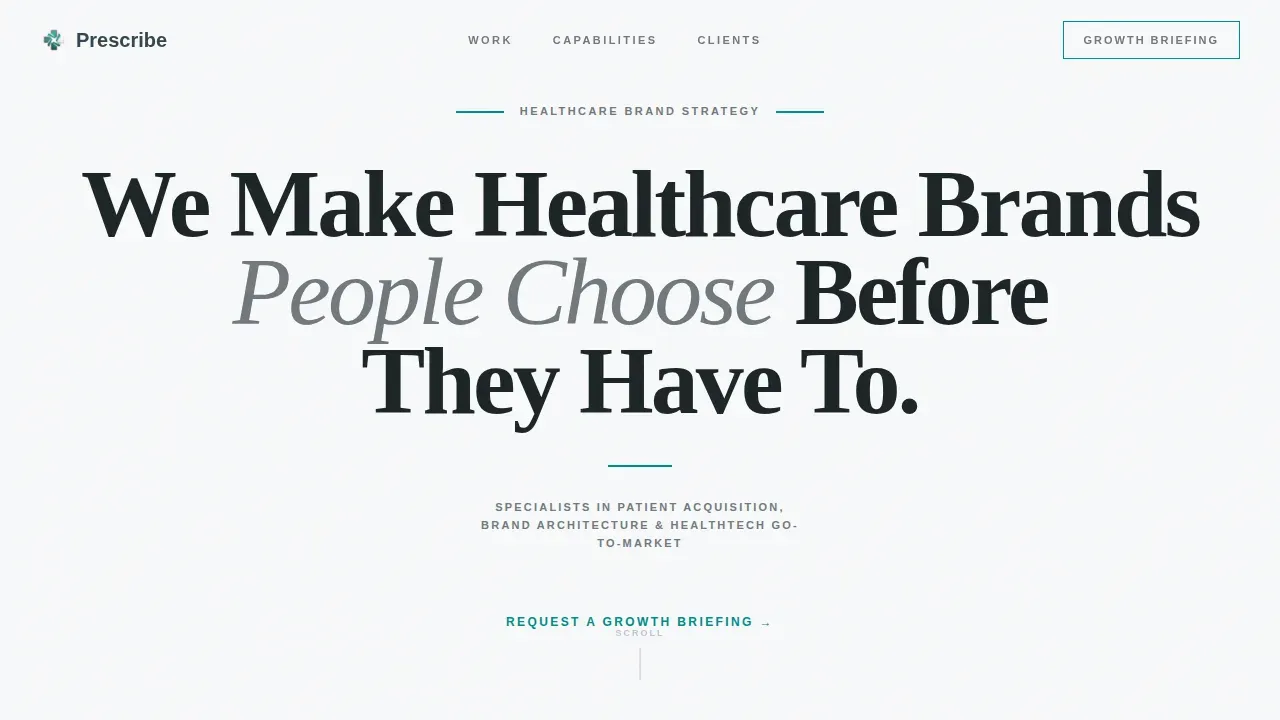 Healthcare Marketing Agency Landing Page Template