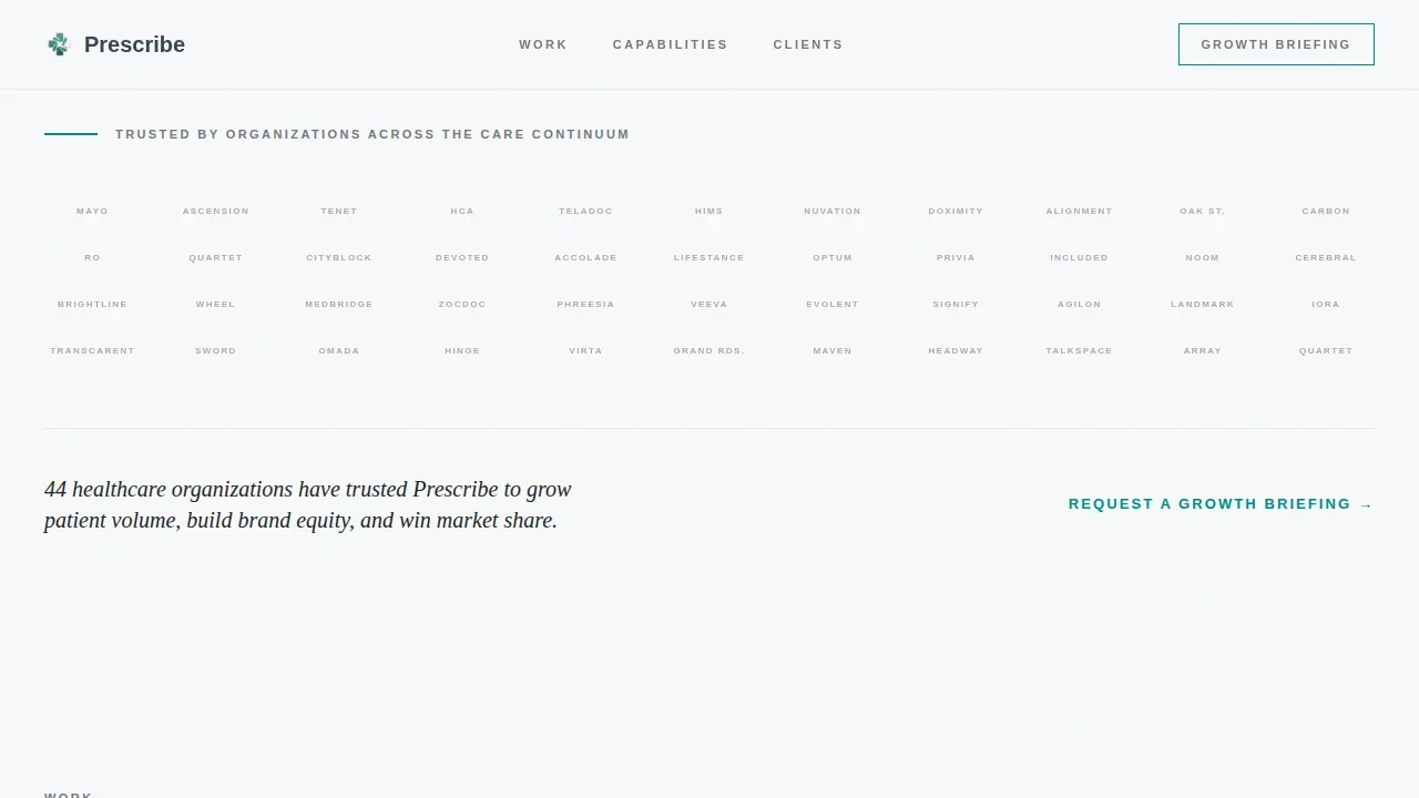 Healthcare Marketing Agency Landing Page Template