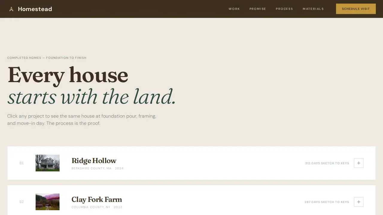 Agrarian Architect Landing Page Template