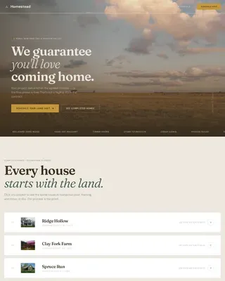 Agrarian Architect Landing Page Template
