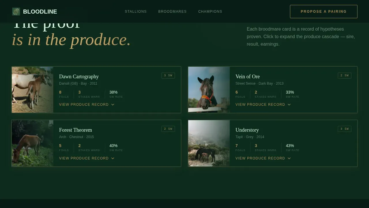 Horse Breeding Landing Page Template