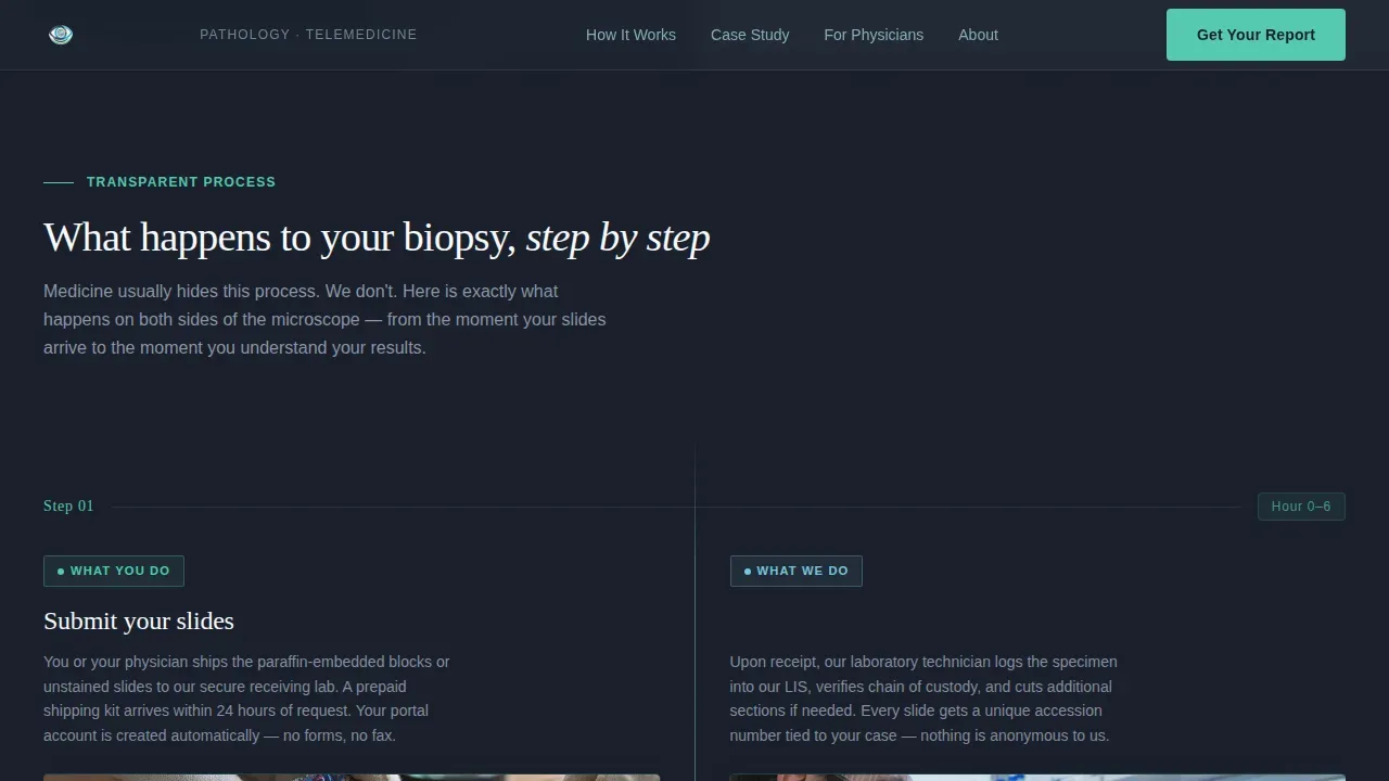 Pathology Medicine Professional Website Template
