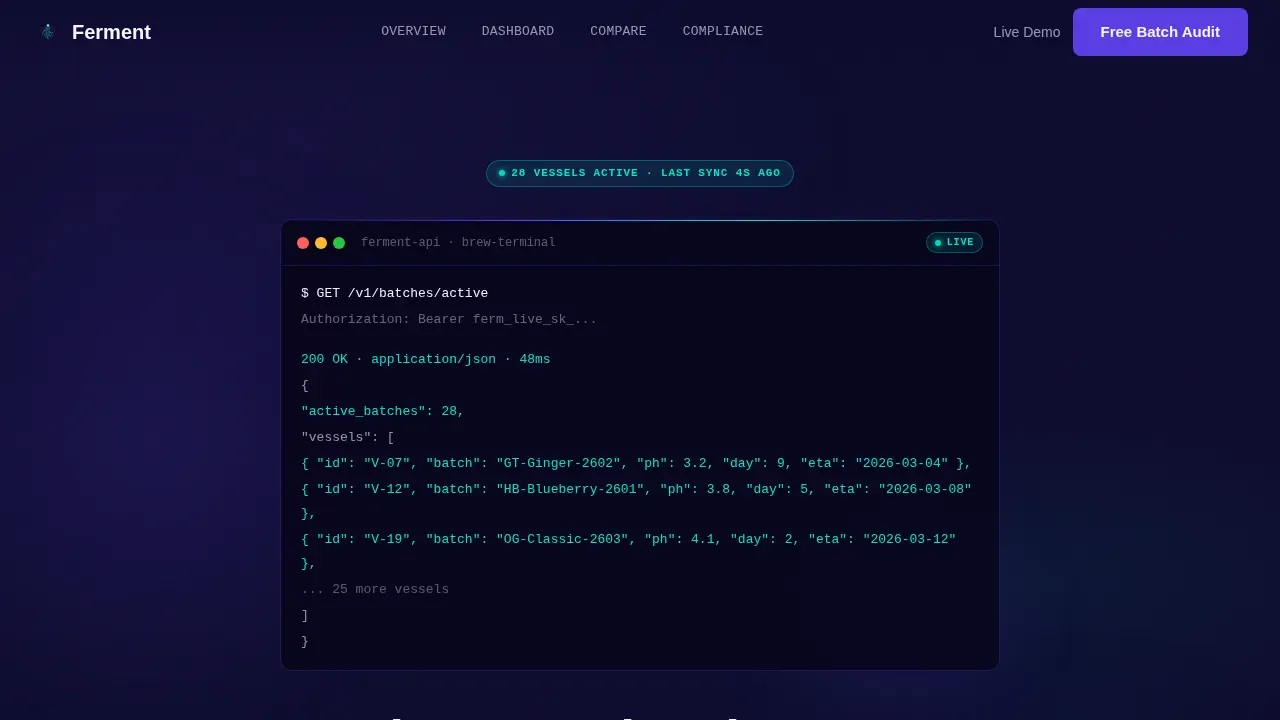 Kombucha Vertical SaaS Professional Website Template