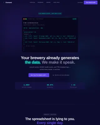 Kombucha Vertical SaaS Professional Website Template