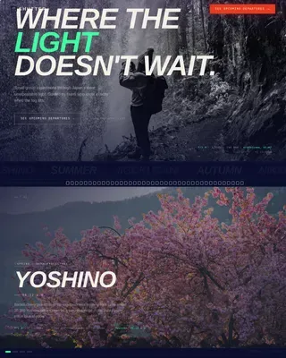 Japan Photography Tour Horizontal Scroll Landing Page