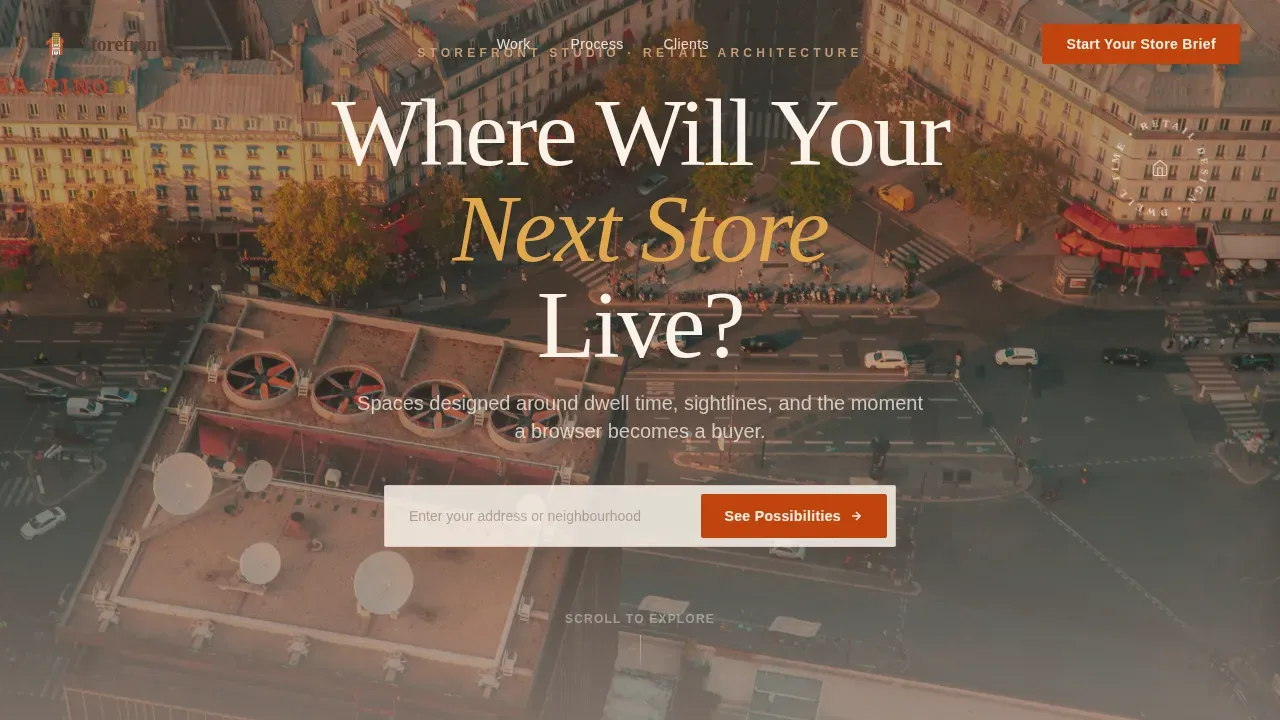 Retail Store Construction Portfolio Website Template