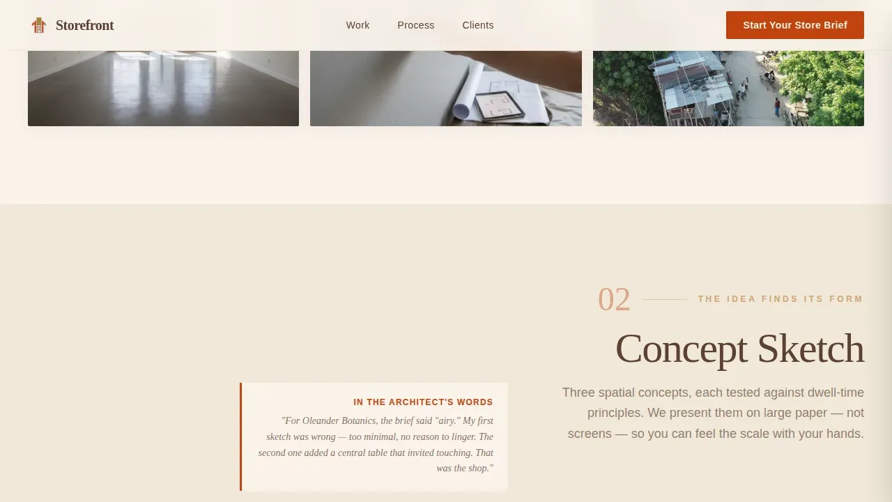 Retail Store Construction Portfolio Website Template