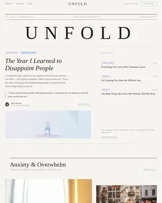 Editorial Mental Health Blog Landing Page Template