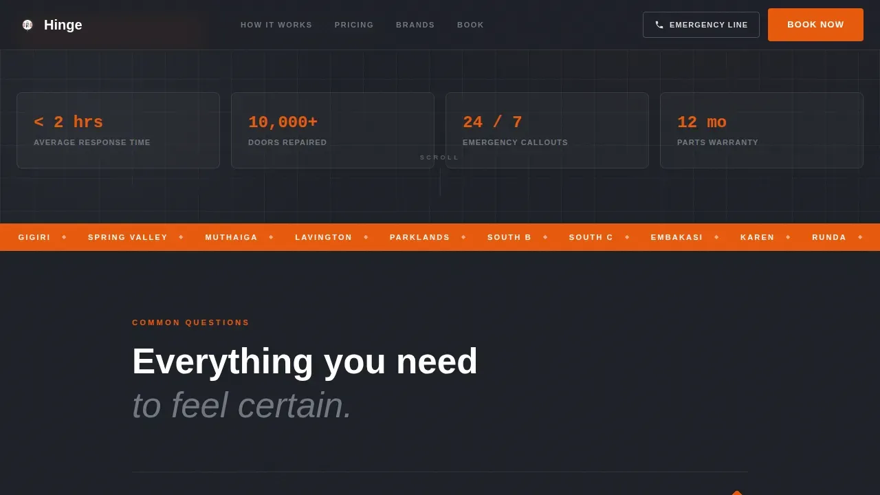 Rapid Garage Door Repair | Free Website Template | Rocket