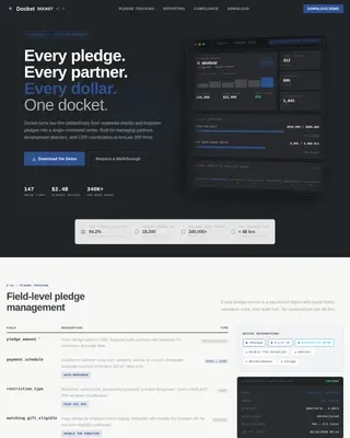 Law Firm Donor Management Landing Page Template
