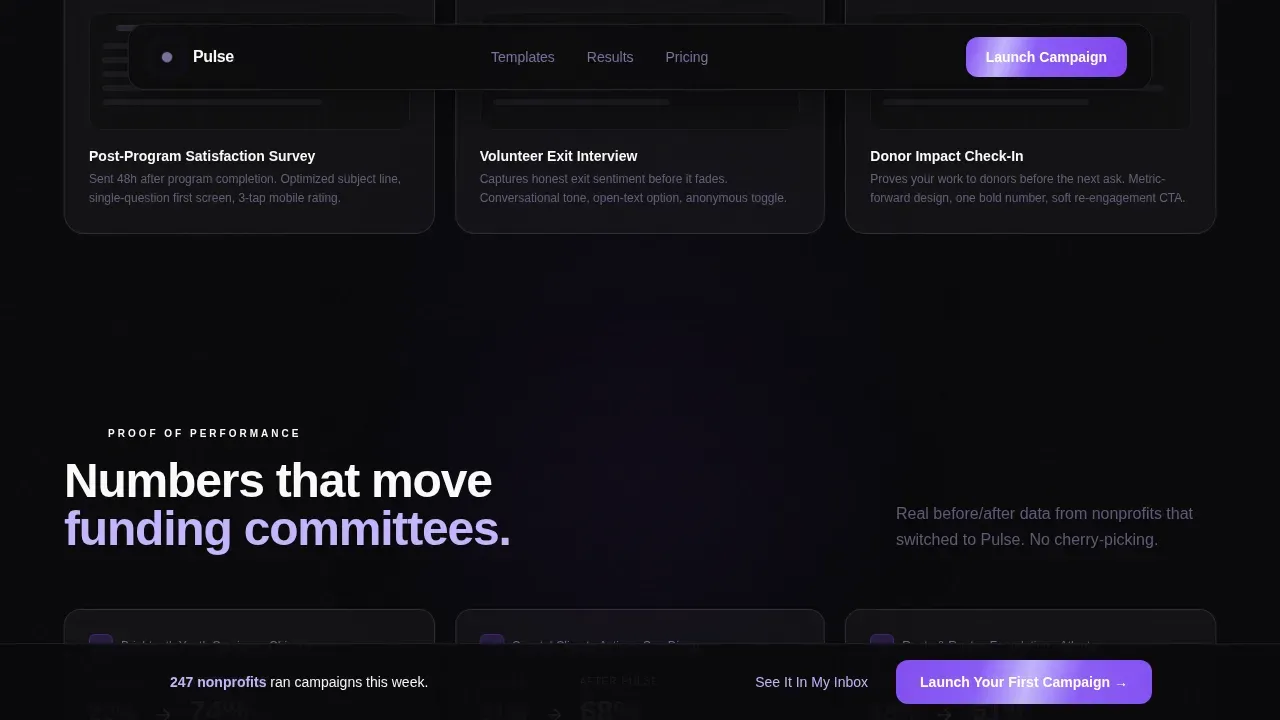Community Nonprofit Engagement Landing Page Template