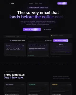 Community Nonprofit Engagement Landing Page Template