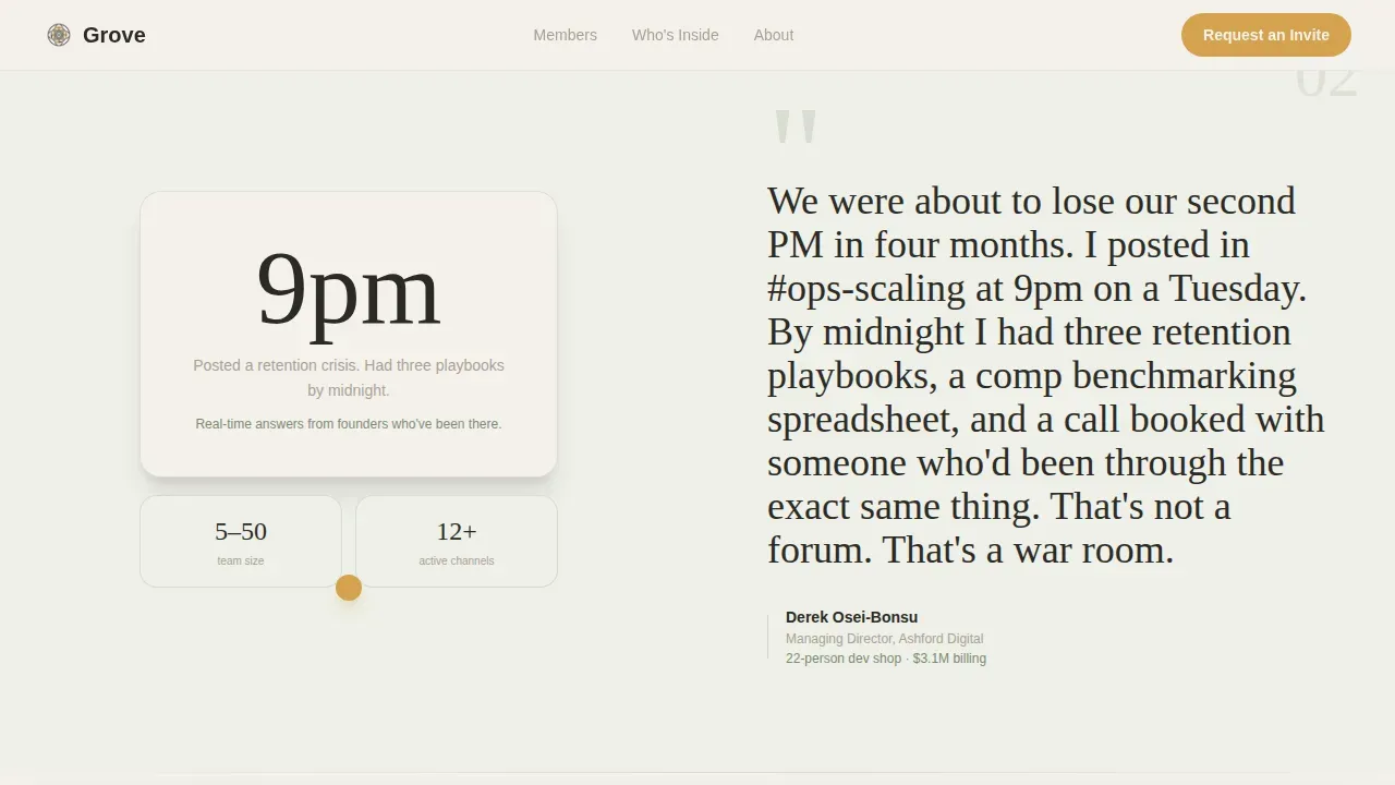 Agency Owners Community Landing Page Template