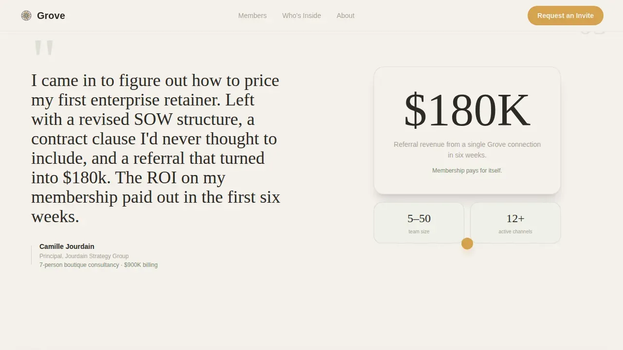 Agency Owners Community Landing Page Template
