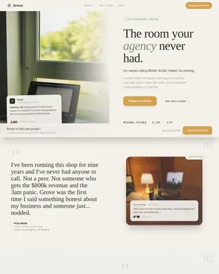 Agency Owners Community Landing Page Template