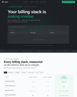 Veterinary Software & SaaS Cost Calculator Website Template