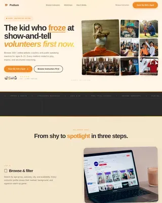 Kids Debate & Public Speaking Directory Website Template