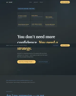 Business Coaching & Mentoring Professional Website Template