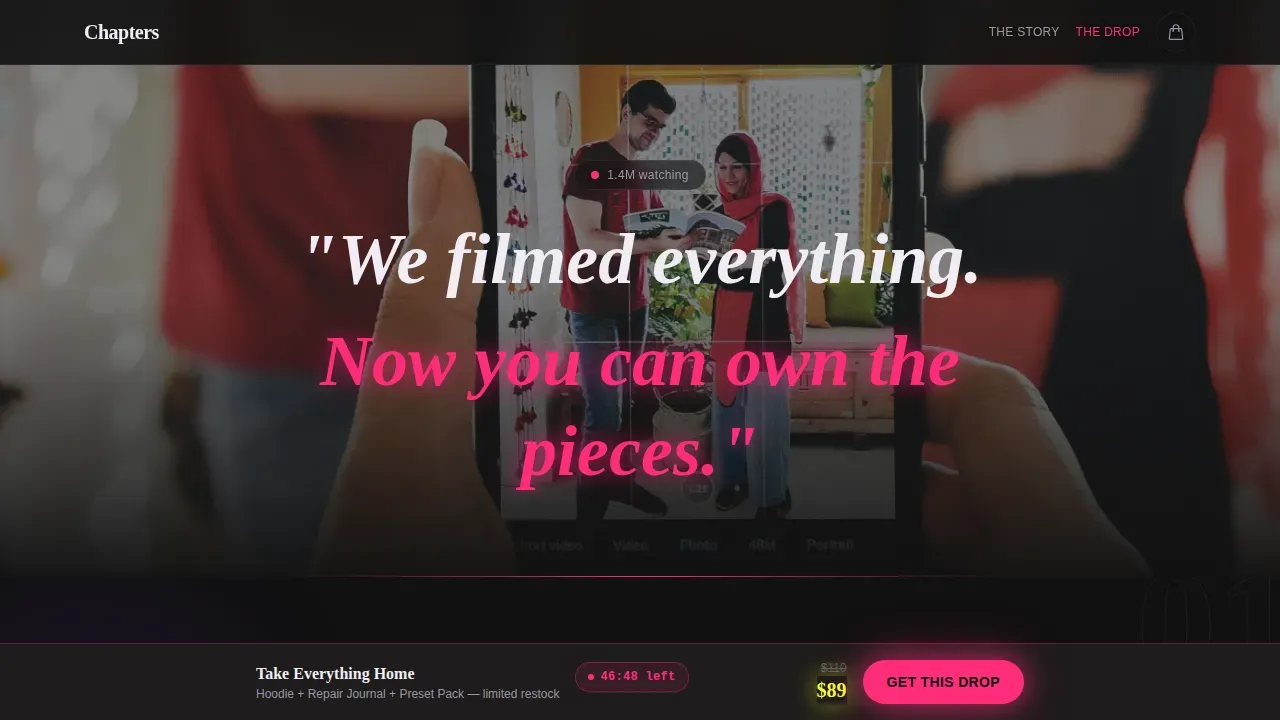 Content Creator Professional Website Template