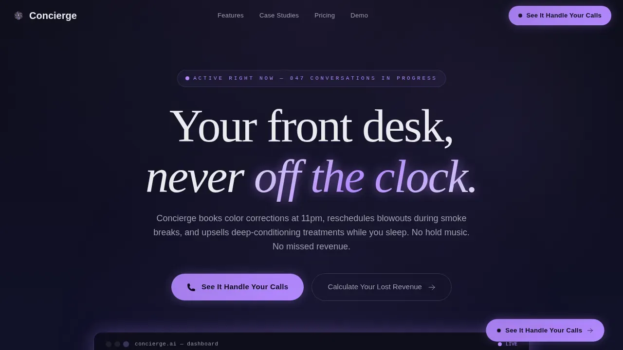 AI for Beauty & Salon Booking Website Template