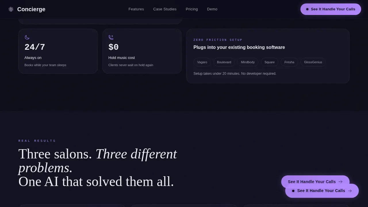 AI for Beauty & Salon Booking Website Template