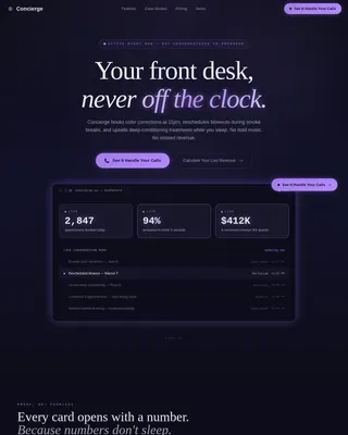 AI for Beauty & Salon Booking Website Template