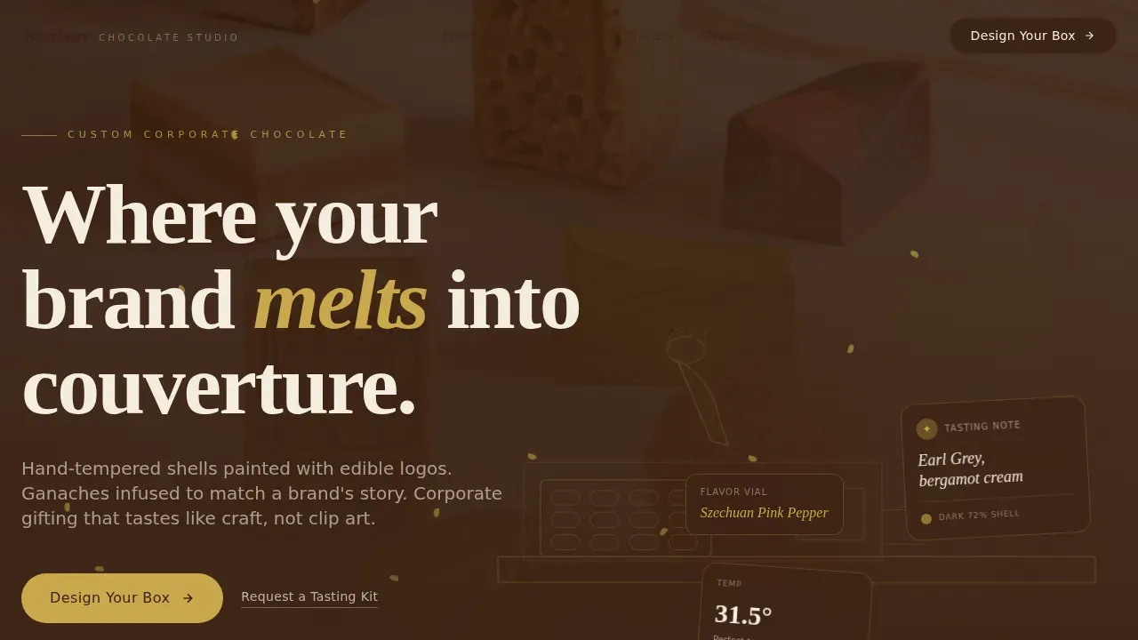 Chocolate & Confectionery Professional Website Template